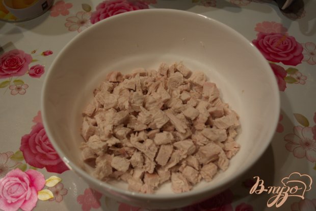 Салат с курицей и домашним майонезом Салат с курицей и домашним майонезом
