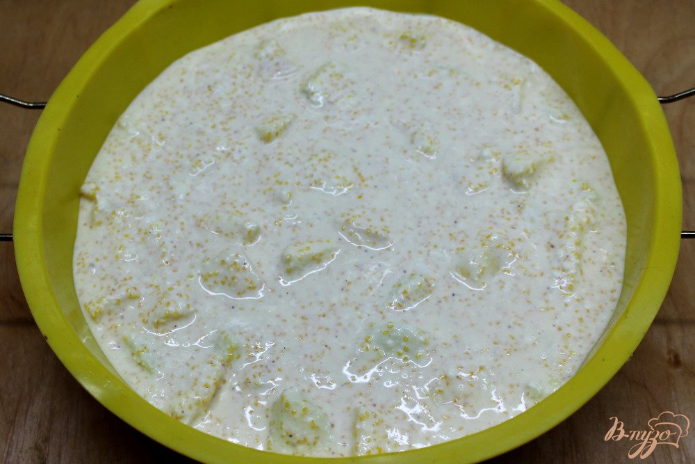 Творожная запеканка на кукурузной крупе, с яблоком, имбирем и корицей Творожная запеканка на кукурузной крупе, с яблоком, имбирем и корицей