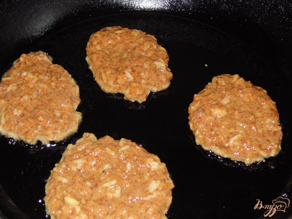 Печеночные котлеты с овощами и рисом Печеночные котлеты с овощами и рисом