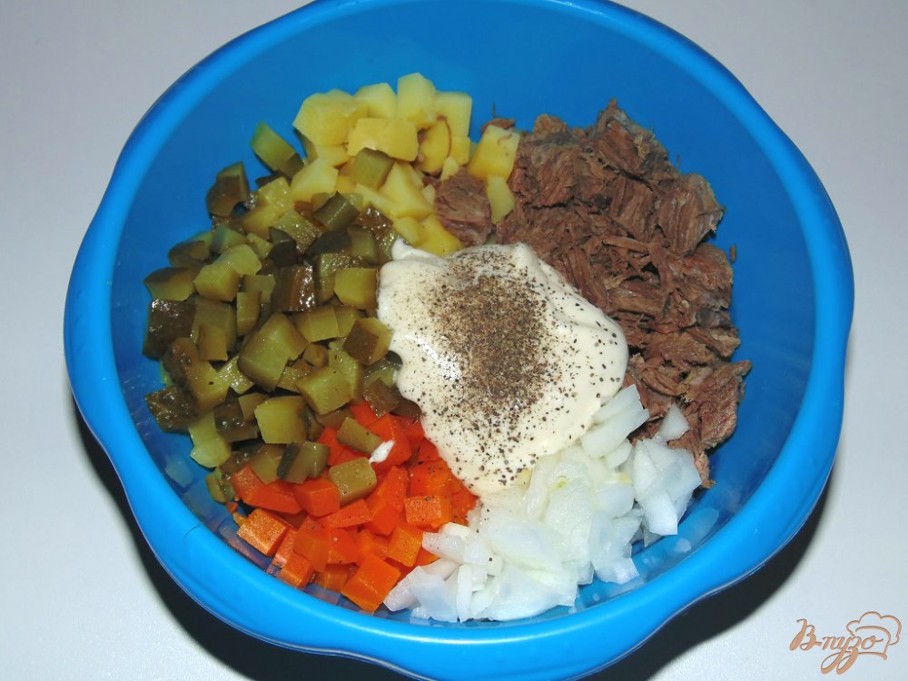 Мясной салат Мясной салат