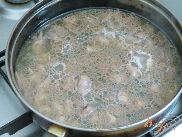 Куриные сердечки с грибами в сливках Куриные сердечки с грибами в сливках