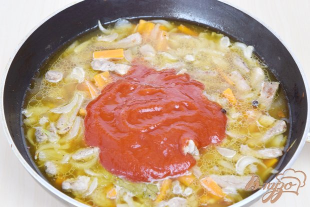 Мясо с томатно- сливочной подливой Мясо с томатно- сливочной подливой