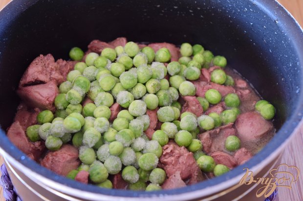 Печень , тушенная с овощами Печень , тушенная с овощами