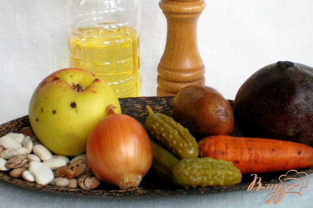 Винегрет с фасолью и яблоком Винегрет с фасолью и яблоком