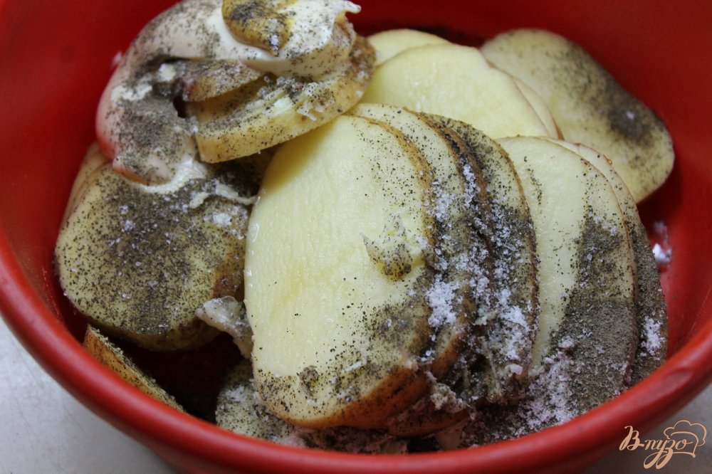 Ароматный картофель по - сельски запеченный с беконом Ароматный картофель по - сельски запеченный с беконом