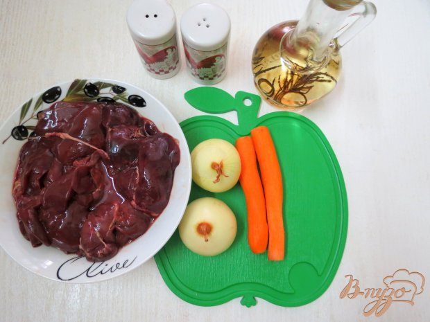 Тёплый салат из куриной печени Тёплый салат из куриной печени