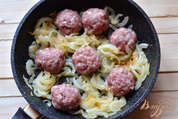 Макаронные гнезда с мясными шариками Макаронные гнезда с мясными шариками