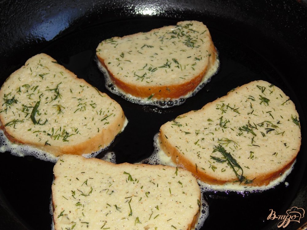 Яичные гренки с укропом Яичные гренки с укропом