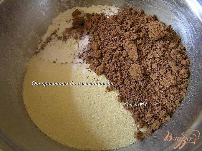 Шоколадный манник с крыжовником и вишней (в мульти) Шоколадный манник с крыжовником и вишней (в мульти)