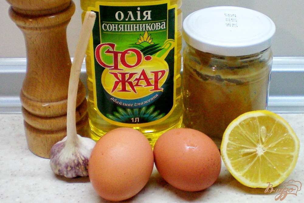 Домашний майонез с чесноком и укропом Домашний майонез с чесноком и укропом