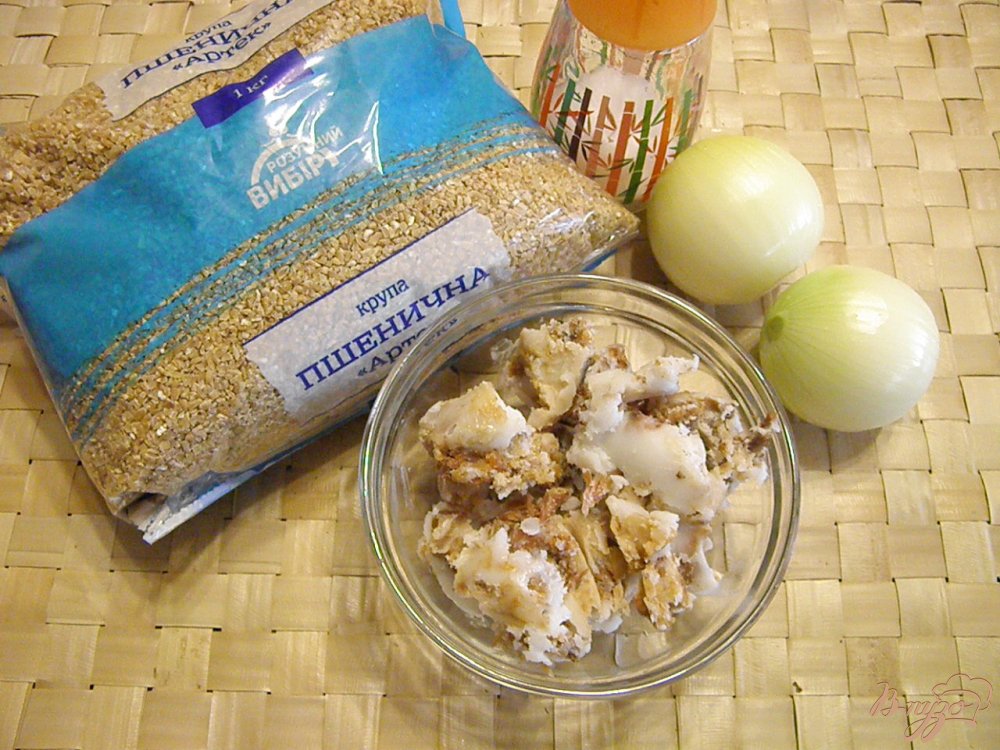 Каша Артек со шкварками и луком Каша Артек со шкварками и луком