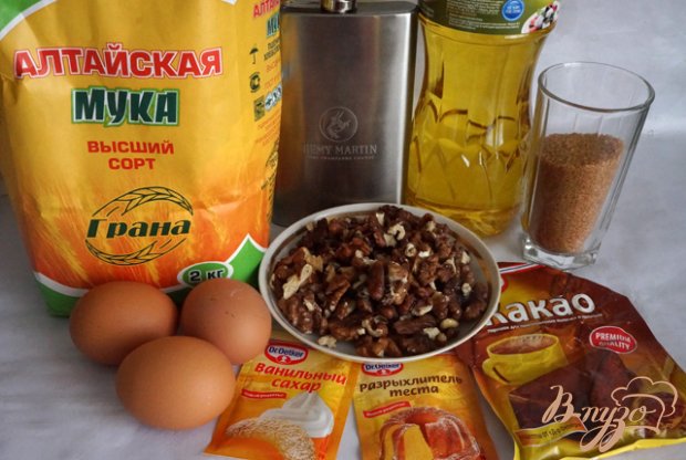 Шоколадно-ореховые пирожные Шоколадно-ореховые пирожные