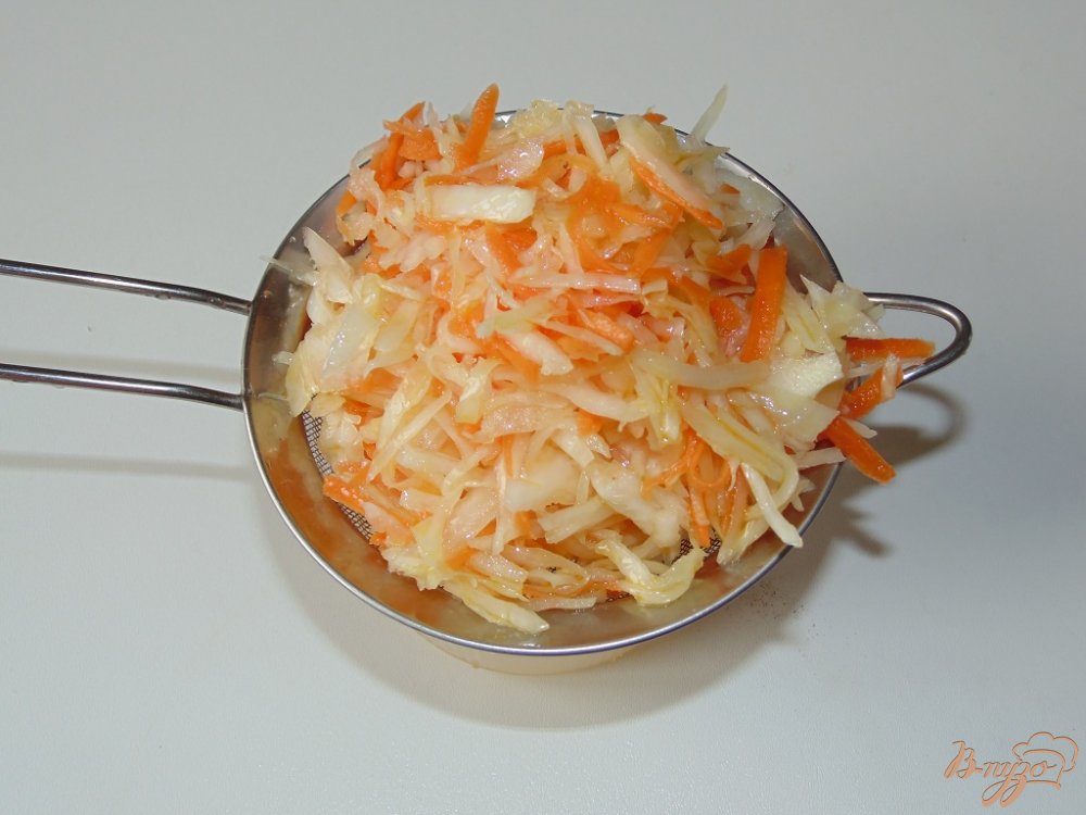 Салат из квашеных зеленых помидоров и маринованной капусты Салат из квашеных зеленых помидоров и маринованной капусты