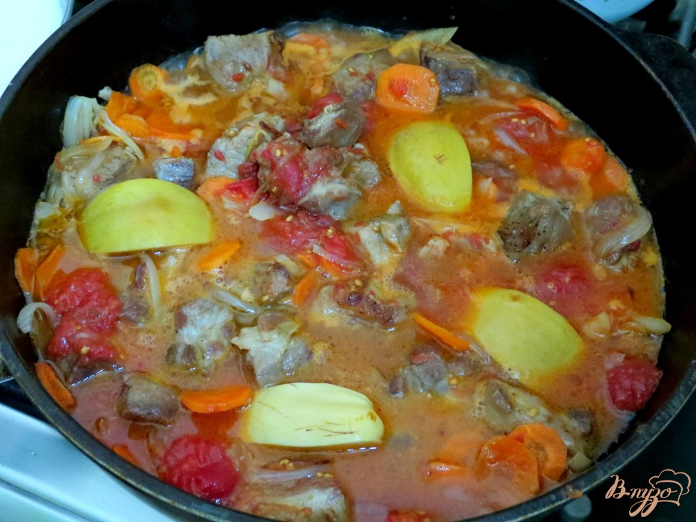 Свинина с овощами Свинина с овощами