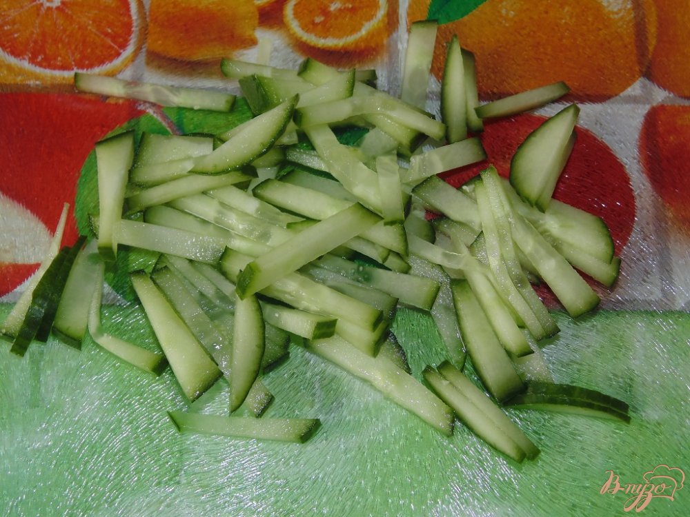 Салат из пекинской капусты с куриными желудочками Салат из пекинской капусты с куриными желудочками