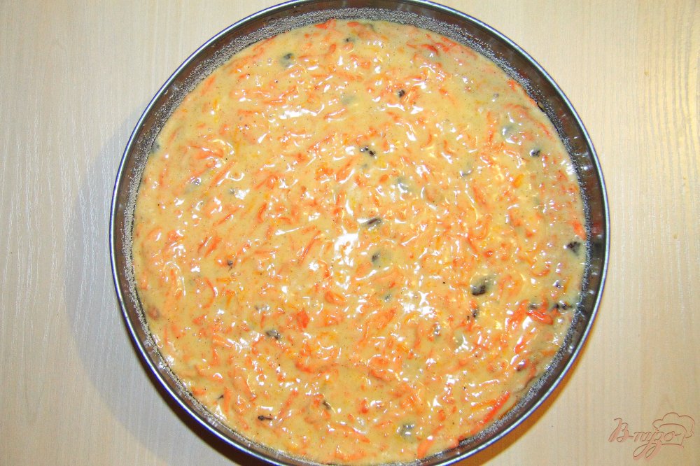 Морковный пирог с изюмом и апельсиновой цедрой Морковный пирог с изюмом и апельсиновой цедрой