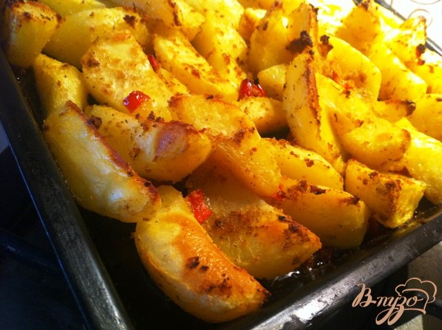 Острый запеченный картофель Острый запеченный картофель