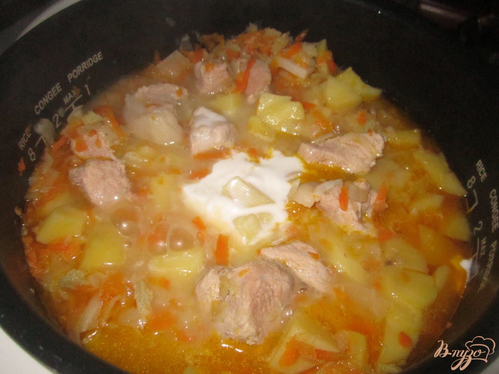 Щи с мясом в мультиварке Щи с мясом в мультиварке