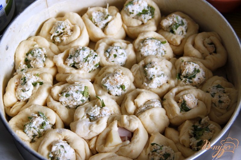 Пирог "Розочки" с сыром Пирог "Розочки" с сыром
