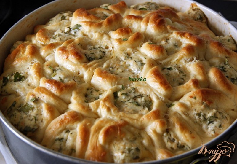 Пирог "Розочки" с сыром Пирог "Розочки" с сыром