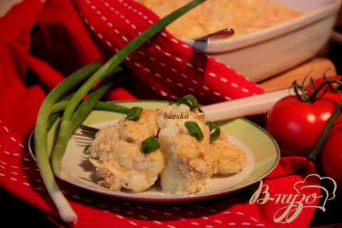 Цветная капуста под сырной корочкой Цветная капуста под сырной корочкой