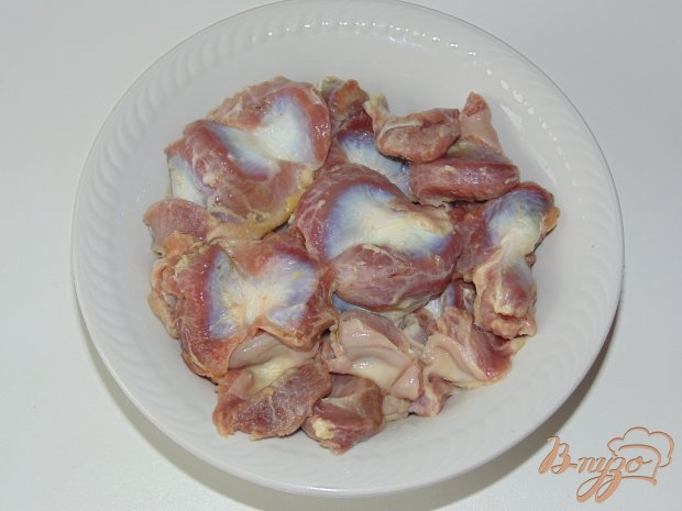 Паста пенне с куриными желудочками в сметане Паста пенне с куриными желудочками в сметане