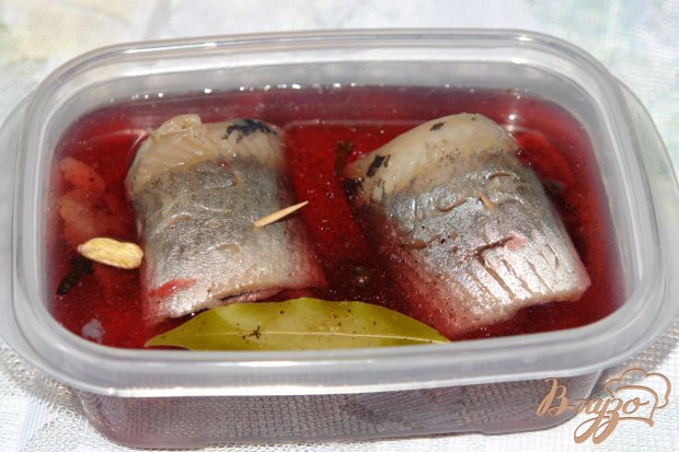 Рольмопсы с клюквенным соусом Рольмопсы с клюквенным соусом