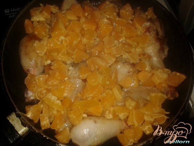 Куриные голени с мандаринами Куриные голени с мандаринами