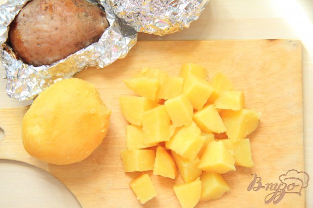 Постный картофельный салат с квашеной капустой Постный картофельный салат с квашеной капустой