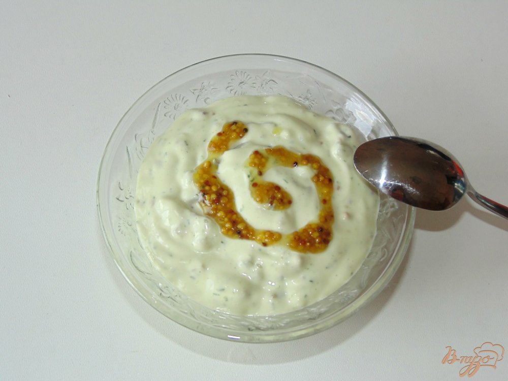 Соус с маринованным огурчиком и французской горчицей Соус с маринованным огурчиком и французской горчицей