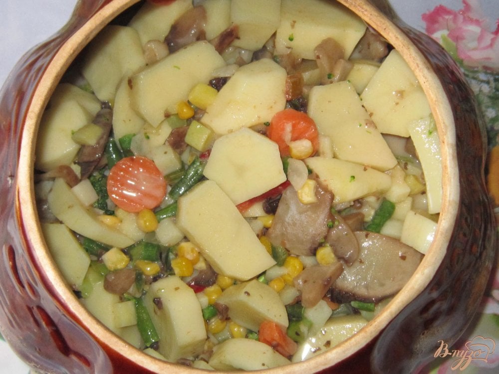 Овощи в горшочке Овощи в горшочке
