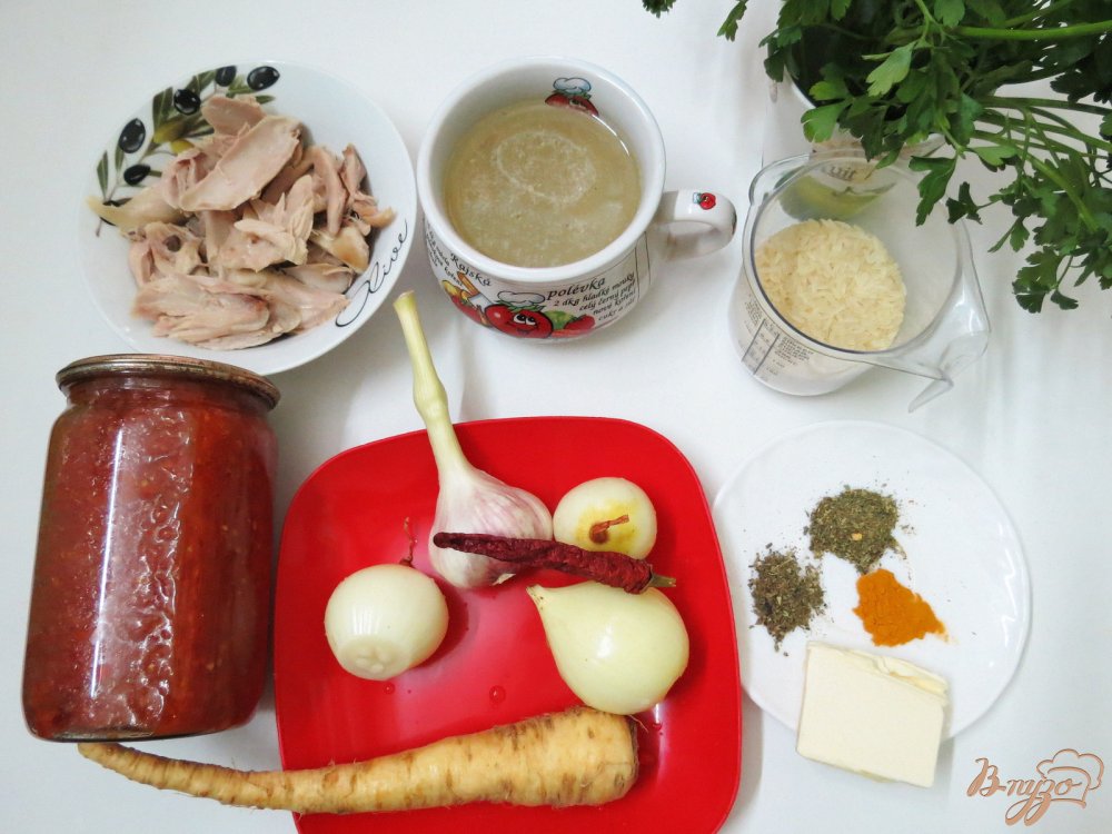 Фото приготовление рецепта: Куриный суп с рисом шаг №1