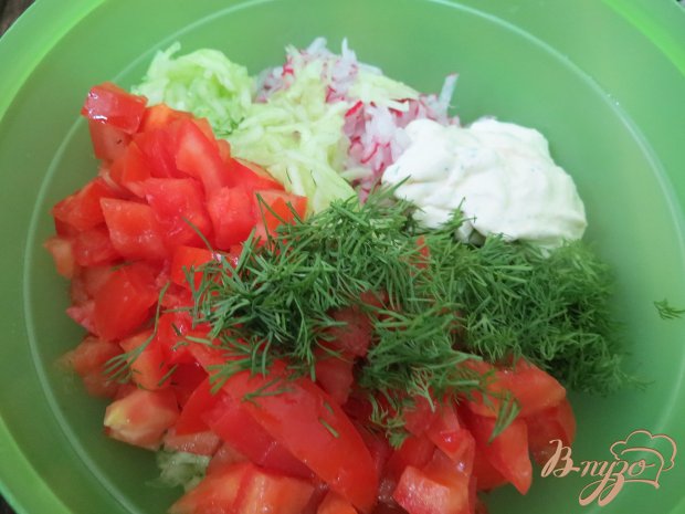 Лаваш с творогом и овощами Лаваш с творогом и овощами