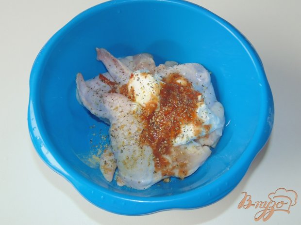Куриные крылышки маринованные в сметане с аджикой Куриные крылышки маринованные в сметане с аджикой