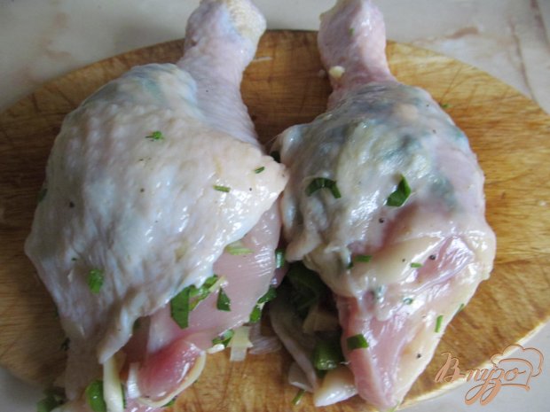 Куриные ножки фаршированные зеленью и сыром Куриные ножки фаршированные зеленью и сыром