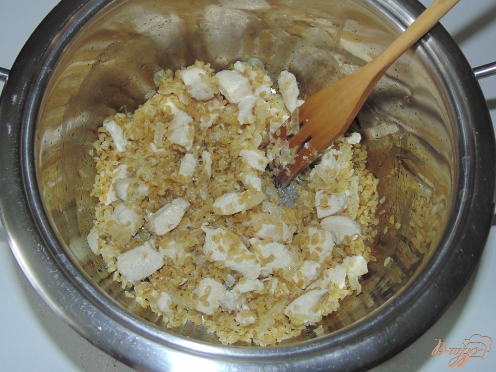 Булгур с мясом птицы Булгур с мясом птицы