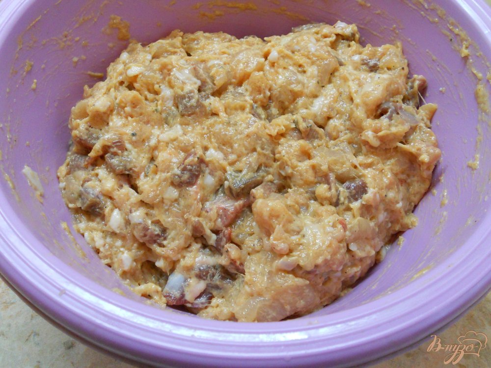 Домашняя колбаса из курицы с языком Домашняя колбаса из курицы с языком