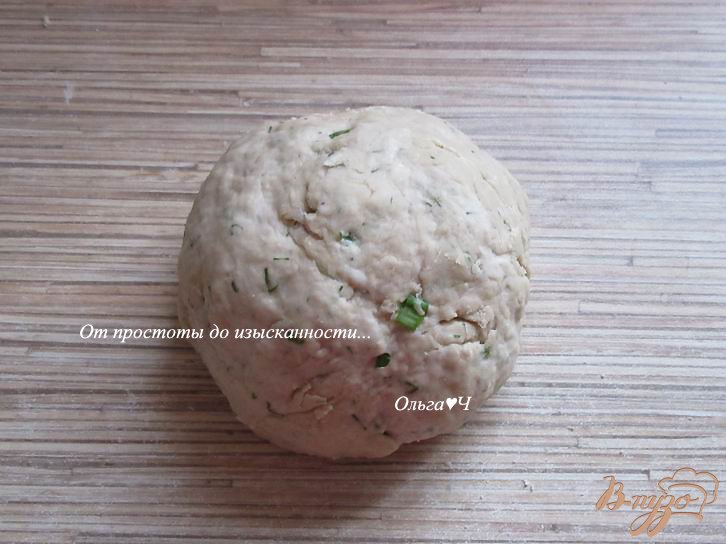Лепешка с зеленью и адыгейской солью Лепешка с зеленью и адыгейской солью