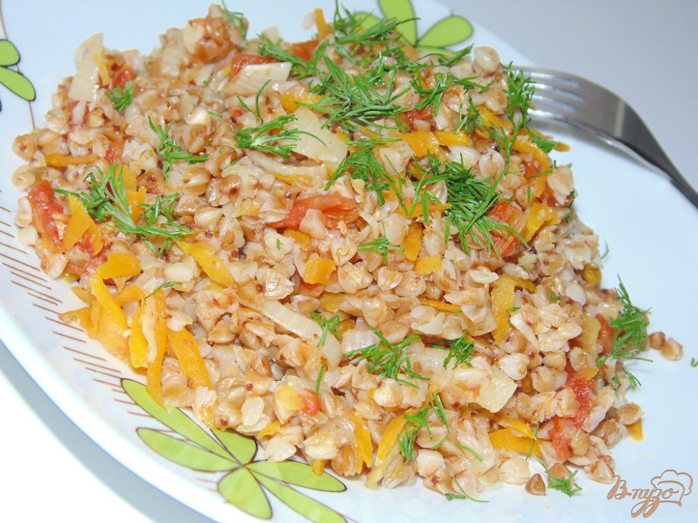 Гречневая каша с овощами Гречневая каша с овощами