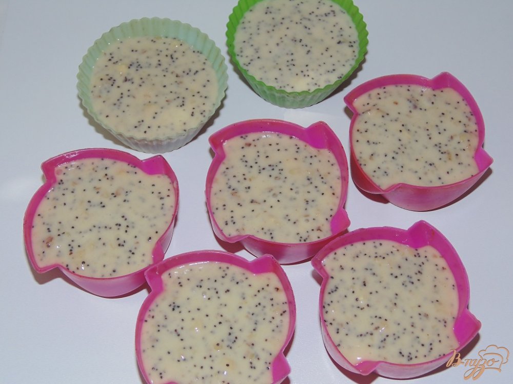Кексы с маком и грецкими орехами Кексы с маком и грецкими орехами
