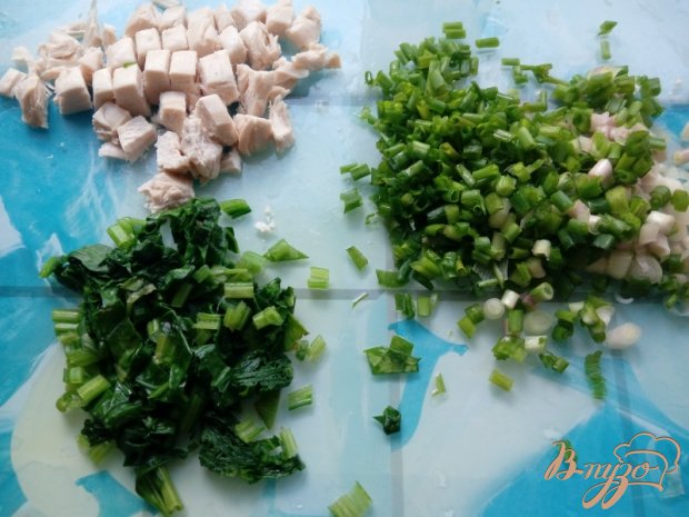 Пирог закусочный со шпинатом, брынзой и курицей Пирог закусочный со шпинатом, брынзой и курицей