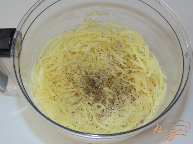 Тертая картофельная запеканка с шампиньонами Тертая картофельная запеканка с шампиньонами