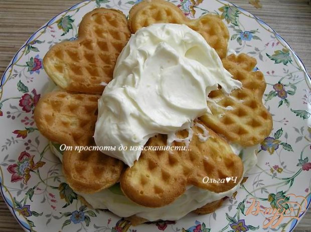 Вафельный торт с маскарпоне Вафельный торт с маскарпоне