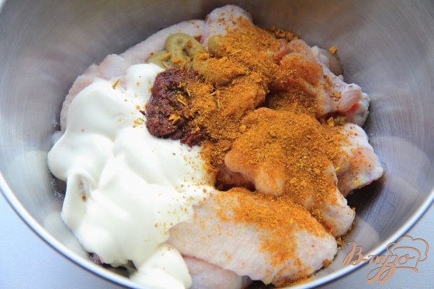 Куриные крылышки в маринаде с аджикой Куриные крылышки в маринаде с аджикой