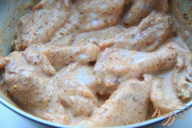 Куриные крылышки в маринаде с аджикой Куриные крылышки в маринаде с аджикой