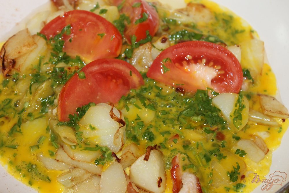 Картофельный гарнир с куриным филе и спаржевой фасолью Картофельный гарнир с куриным филе и спаржевой фасолью