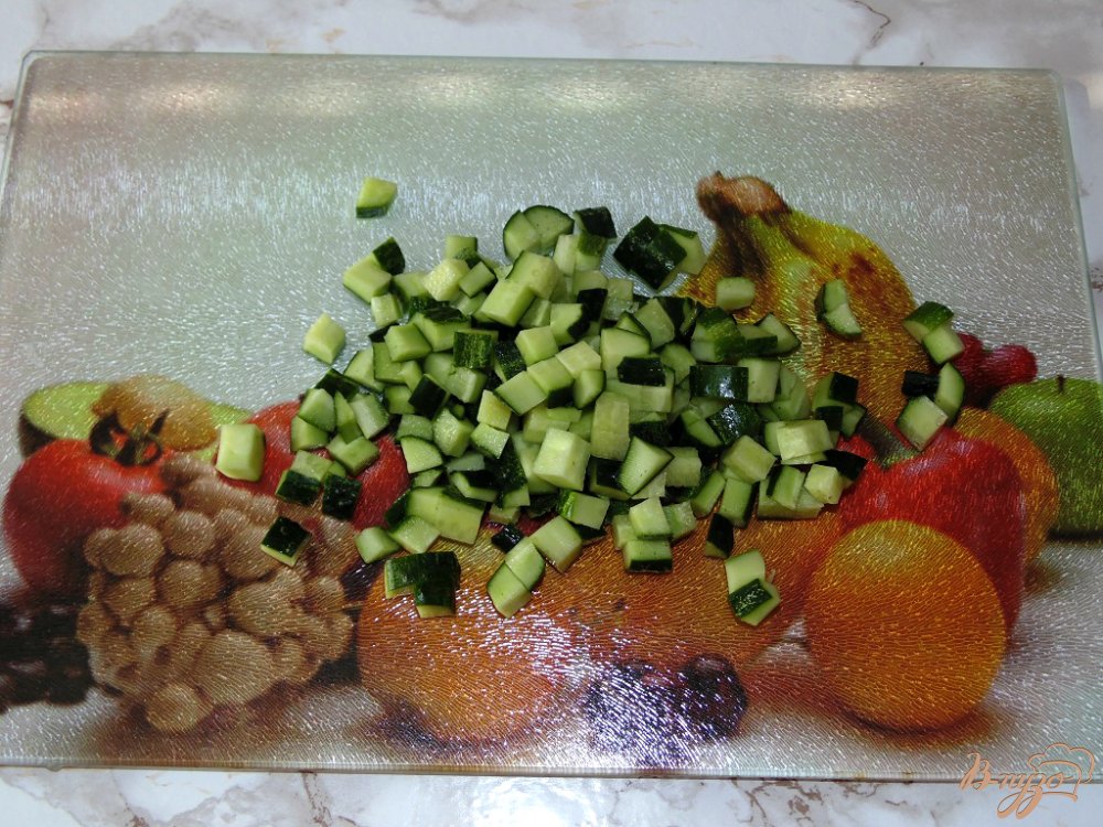 Рисовый салат с куриной ветчиной Рисовый салат с куриной ветчиной