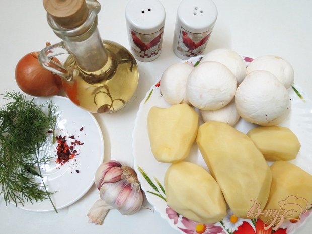 Картофель с грибами Картофель с грибами