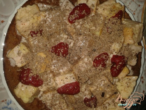 Торт Панчо с шоколадом и клубникой Торт Панчо с шоколадом и клубникой