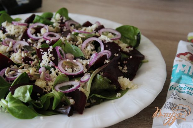 Свекольный салат с кускусом Свекольный салат с кускусом